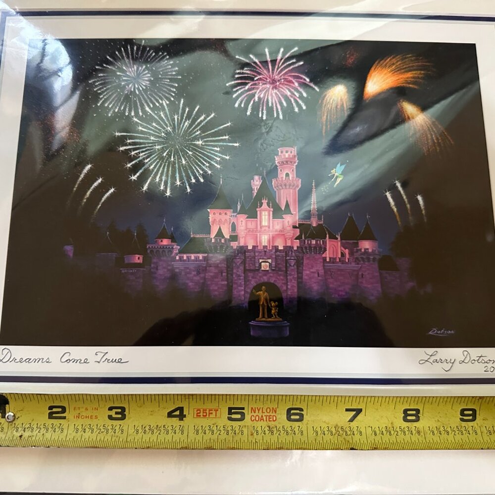 Larry Dotson Dreams Come True Print 2021 Vacation Memories 10 X 8 Sleeping Beau - Picture 5 of 6
